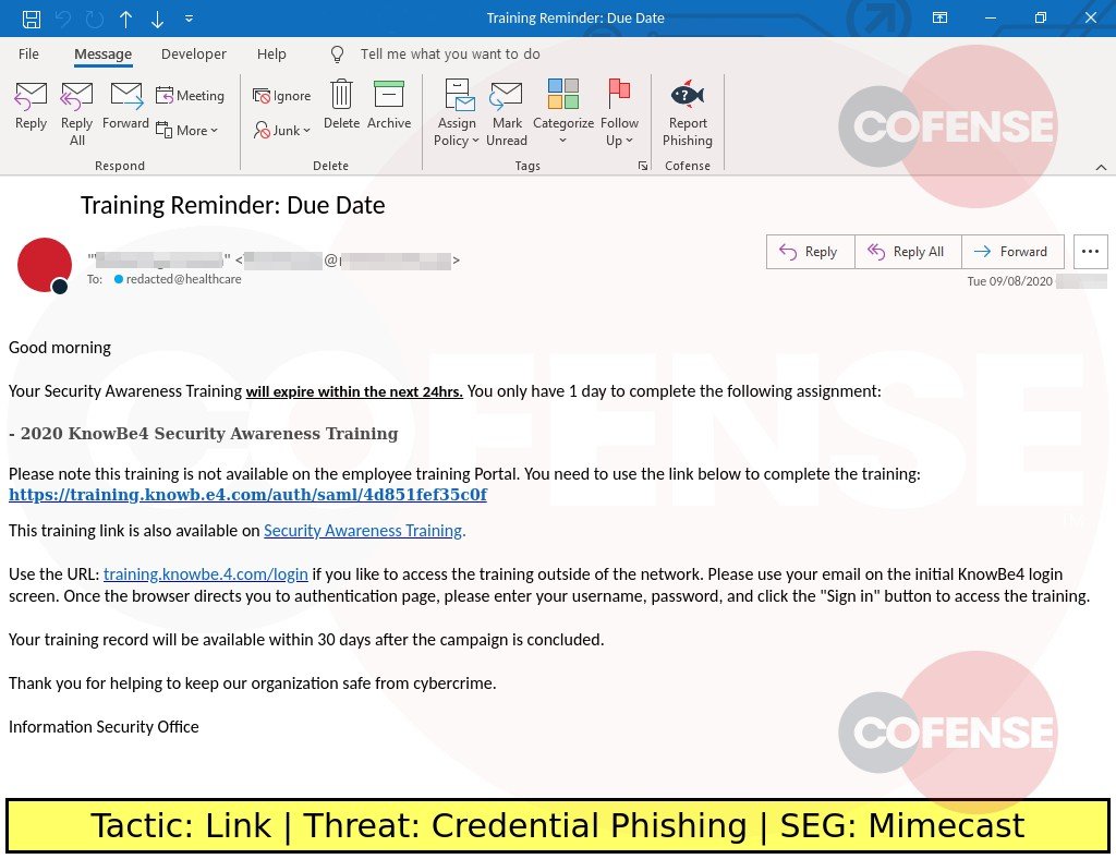 Phishing campaign